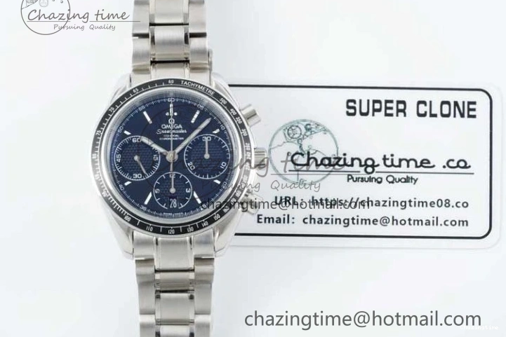 0405 Speedmaster Racing Master SS HKF Best Edition Black Dial on SS Bracelet A Versatile 7810